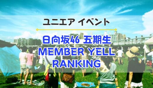 【ユニエア】日向坂五期生のグッズ獲得のチャンス！イベント『NEW MEMBER YELL RANKING』開催